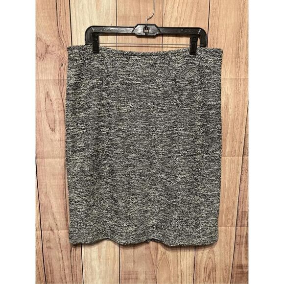 Calvin Klein size 14 grey tweed style pencil skirt zipper - Picture 1 of 7
